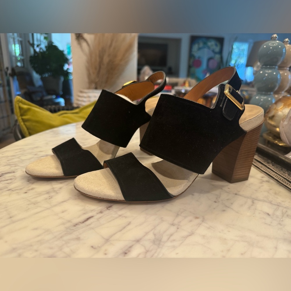 Chloe Black Suede Heels
